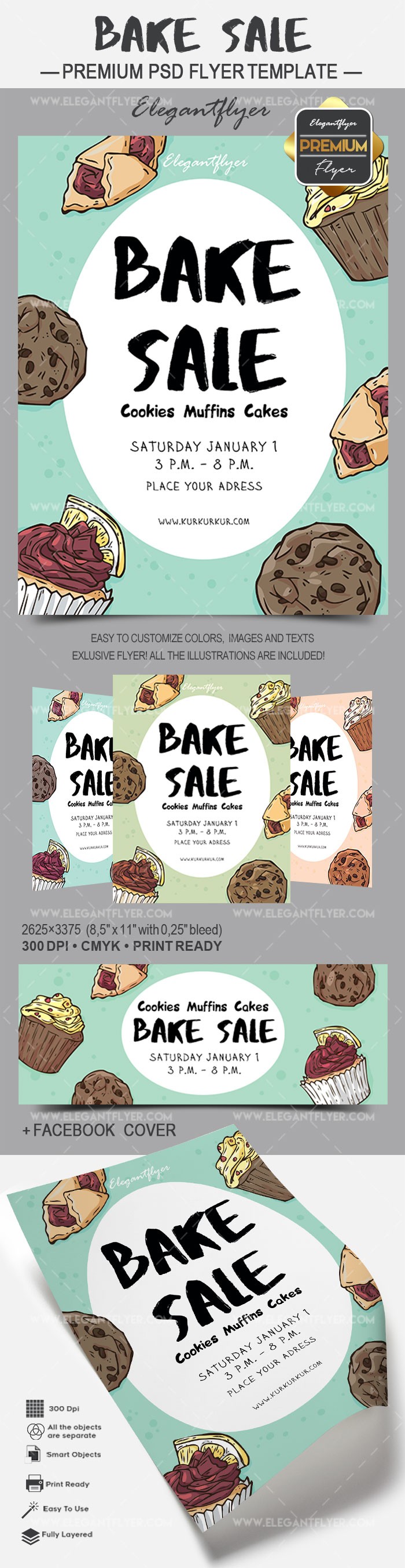 Bake Sale by ElegantFlyer Bake Sale by ElegantFlyer