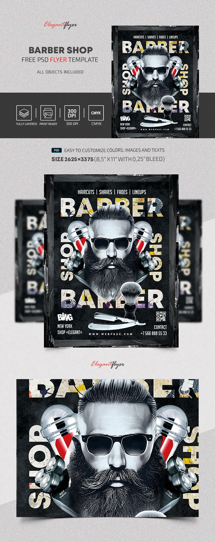 Barber Shop Flyer by ElegantFlyer Barber Shop Flyer by ElegantFlyer