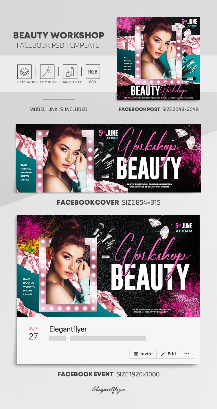 Beauty Workshop Facebook by ElegantFlyer Beauty Workshop Facebook by ElegantFlyer