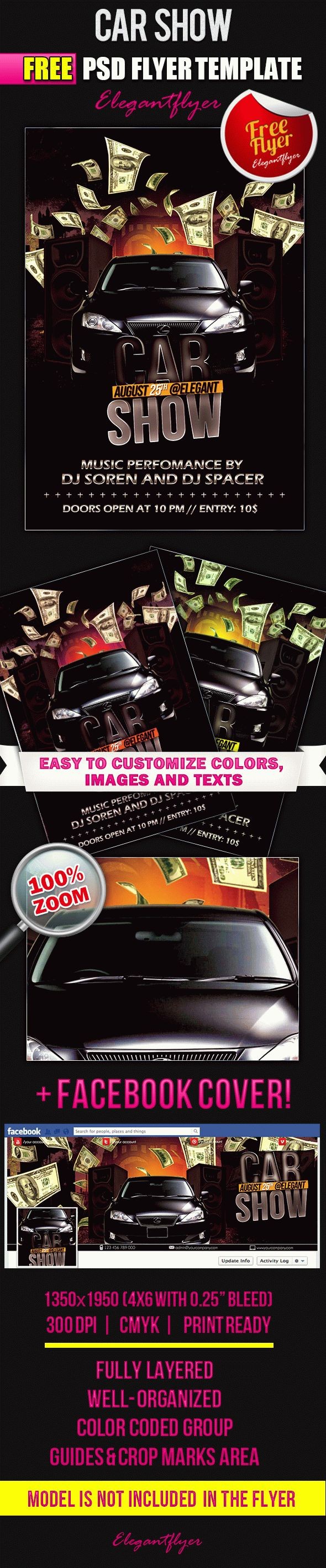 Exposición de autos by ElegantFlyer