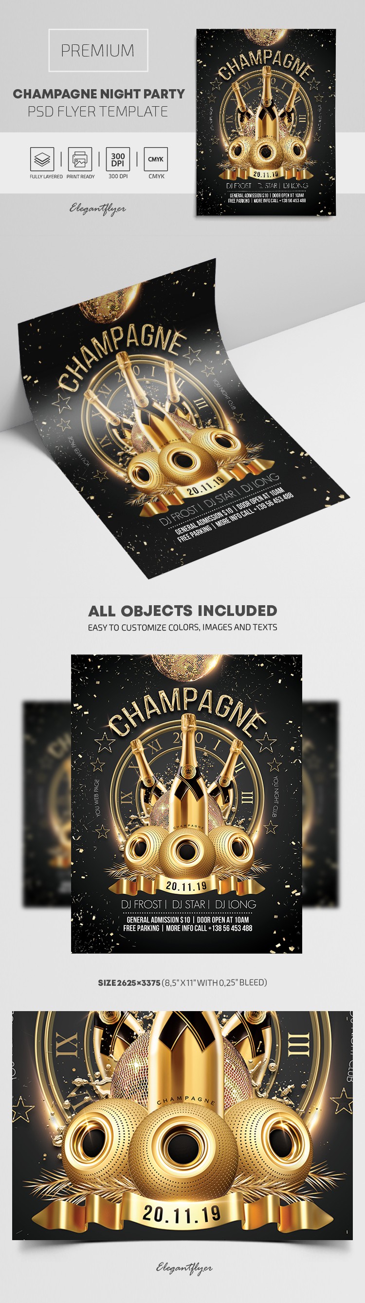 Festa da Noite de Champanhe by ElegantFlyer Festa da Noite de Champanhe by ElegantFlyer