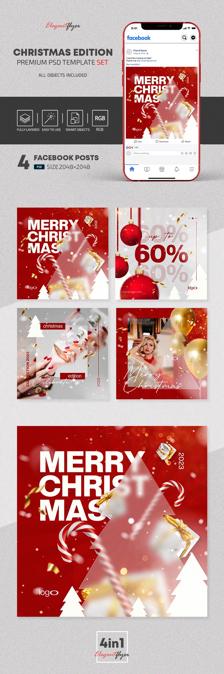 Édition de Noël Facebook by ElegantFlyer Édition de Noël Facebook by ElegantFlyer
