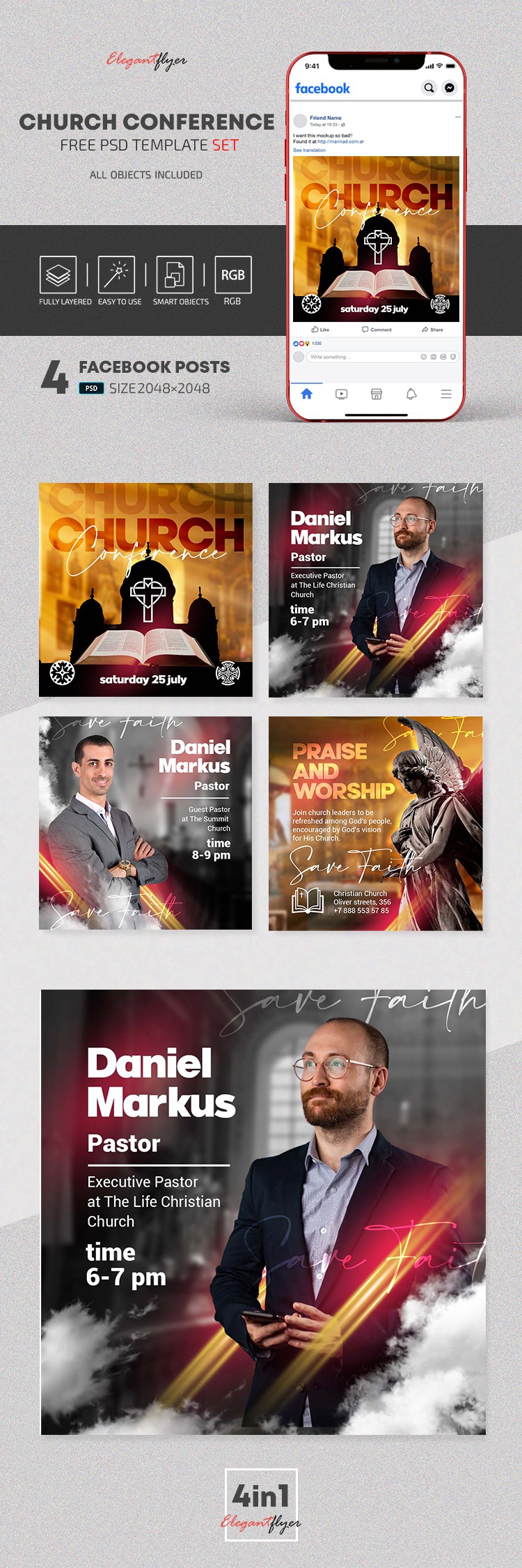 Church Conference Facebook by ElegantFlyer Church Conference Facebook by ElegantFlyer