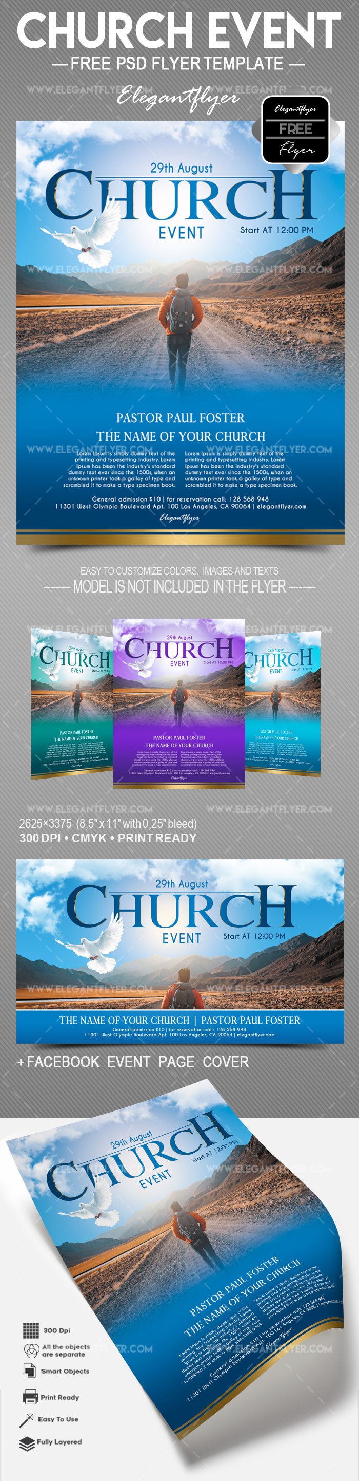 Evento de la iglesia by ElegantFlyer Evento de la iglesia by ElegantFlyer