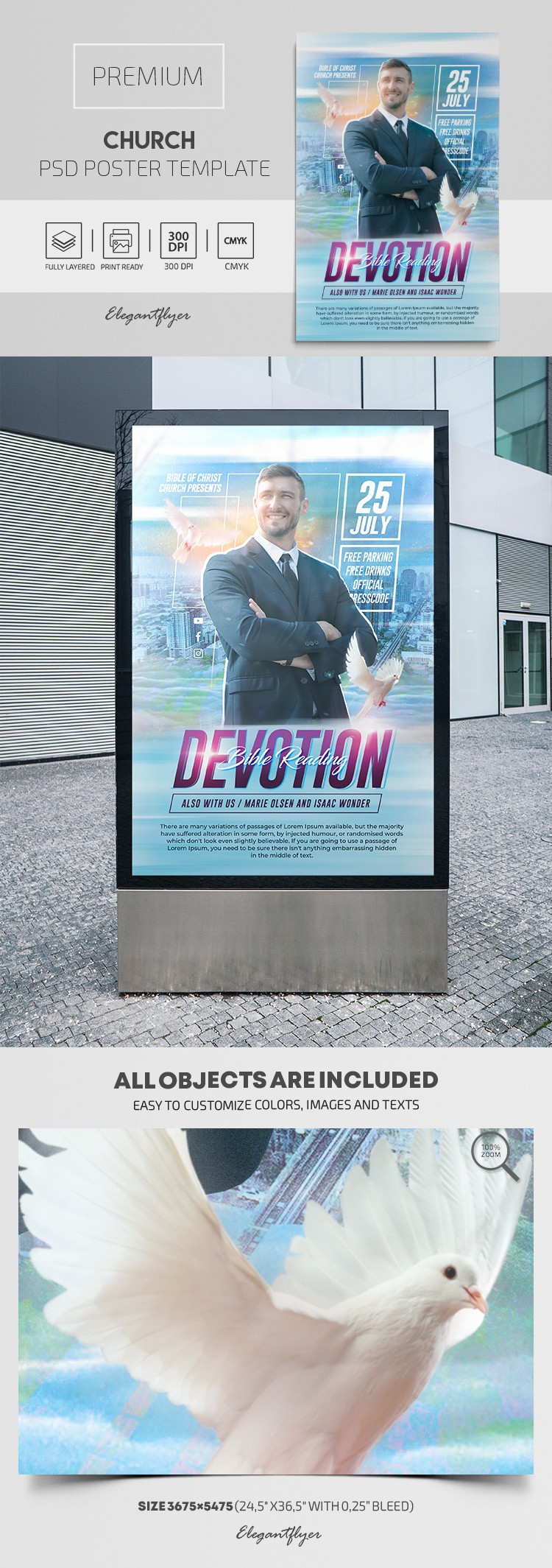 Plakat kościelny by ElegantFlyer Plakat kościelny by ElegantFlyer