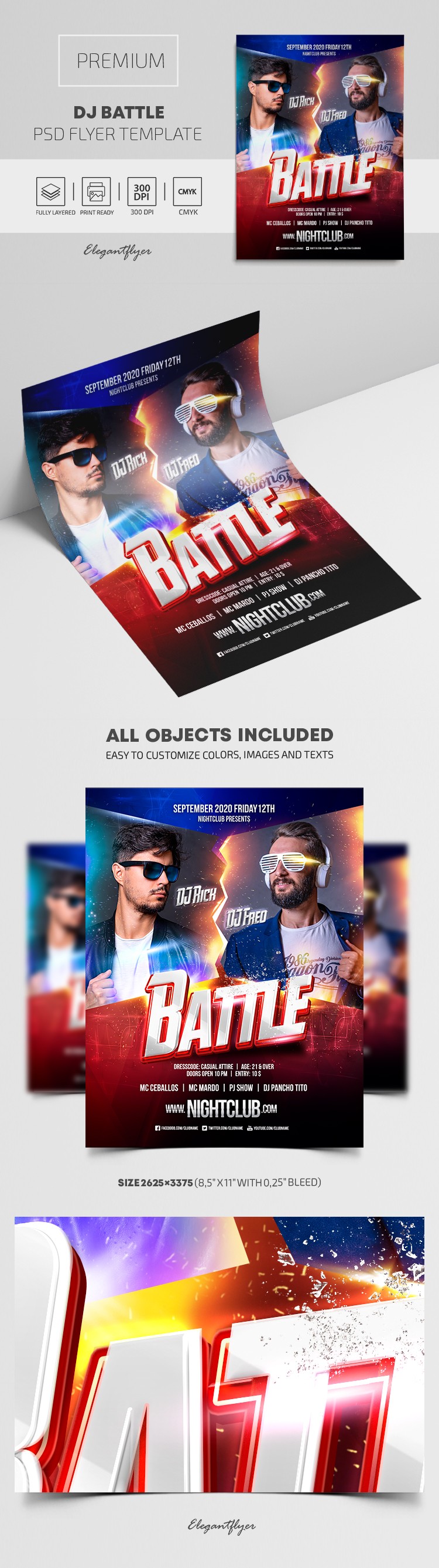 DJ Battle Flyer by ElegantFlyer DJ Battle Flyer by ElegantFlyer