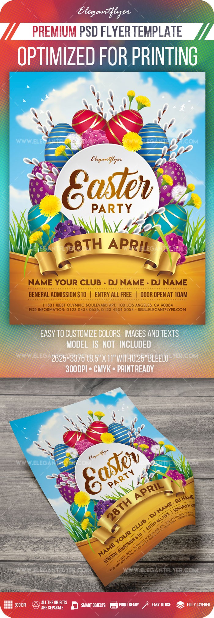 Fête de Pâques de printemps by ElegantFlyer Fête de Pâques de printemps by ElegantFlyer