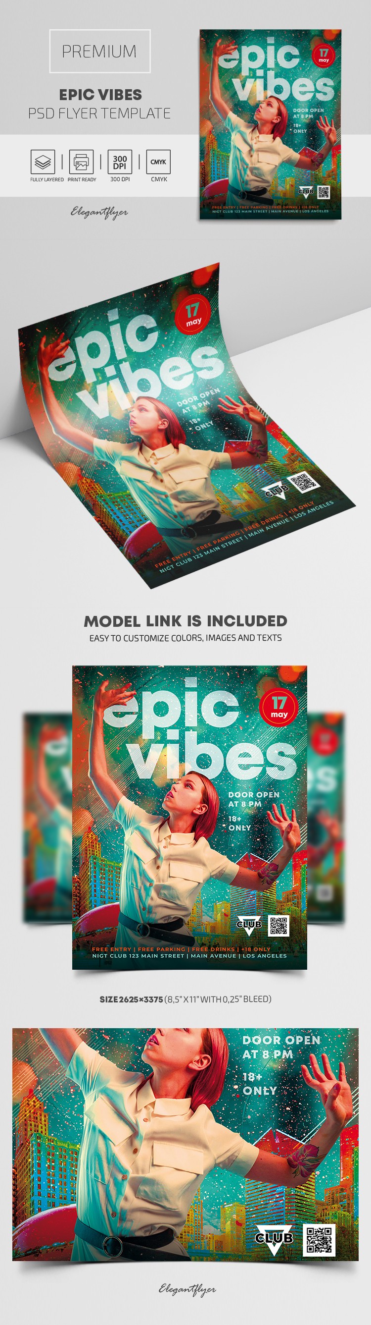 Folleto de Vibes Épicos by ElegantFlyer