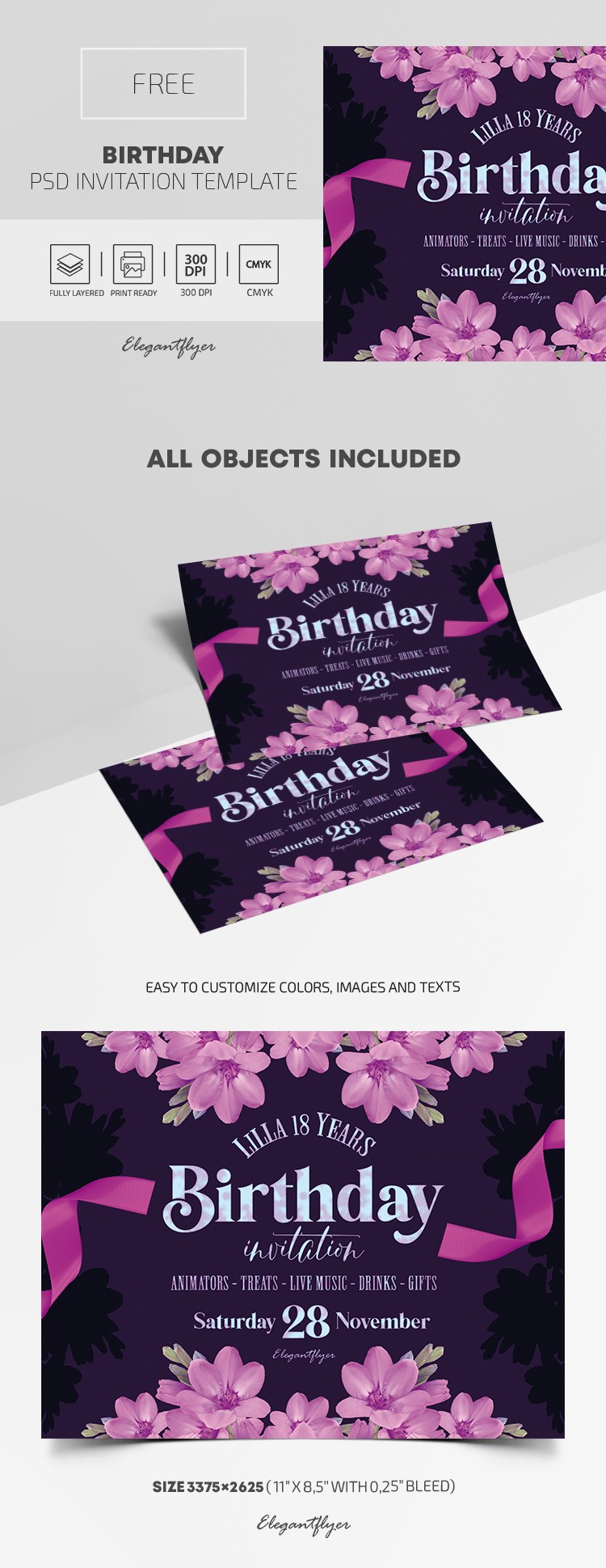 Birthday Invitation by ElegantFlyer Birthday Invitation by ElegantFlyer