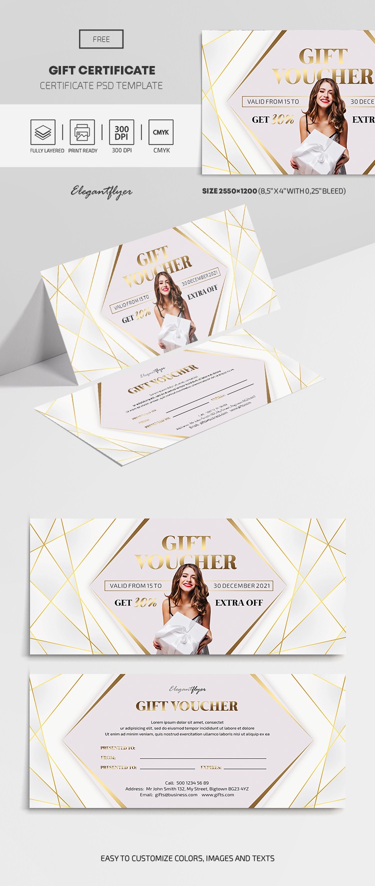 Certificat de cadeau by ElegantFlyer Certificat de cadeau by ElegantFlyer