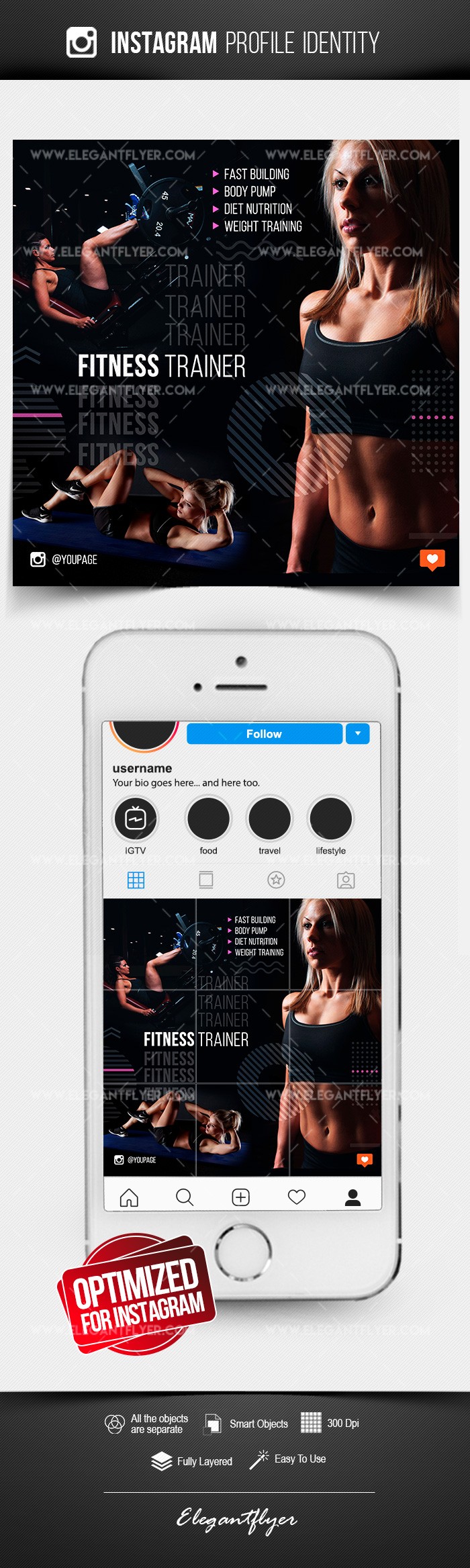 Modèle de casse-tête Instagram by ElegantFlyer Modèle de casse-tête Instagram by ElegantFlyer