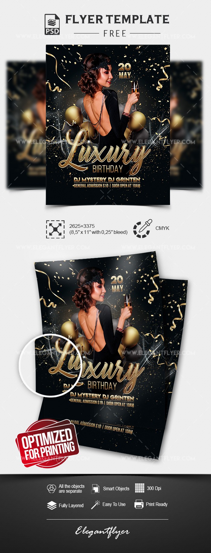Cumpleaños de lujo by ElegantFlyer