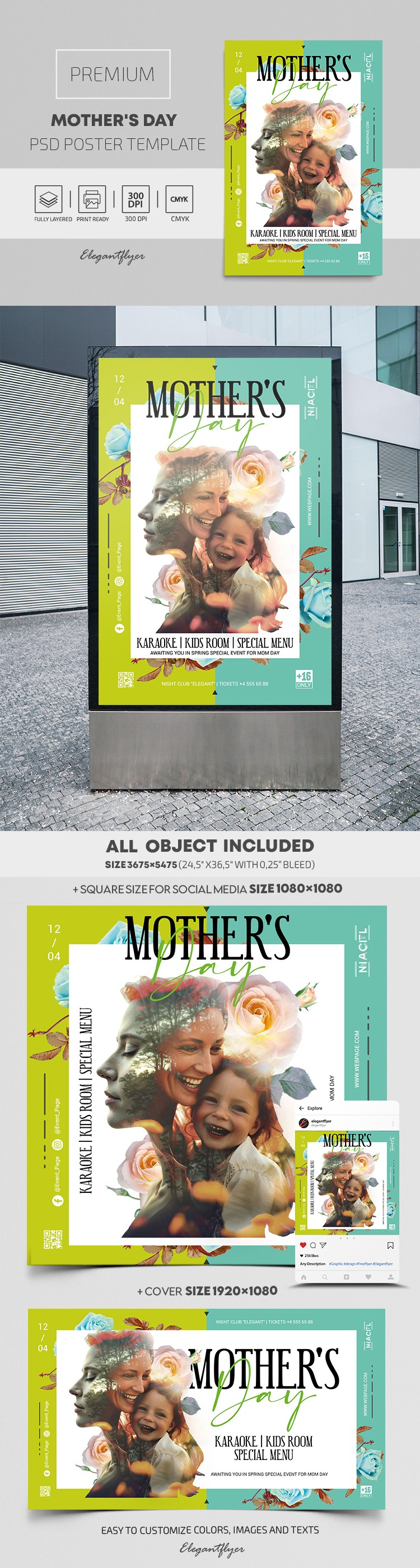 Evento do Dia das Mães by ElegantFlyer Evento do Dia das Mães by ElegantFlyer