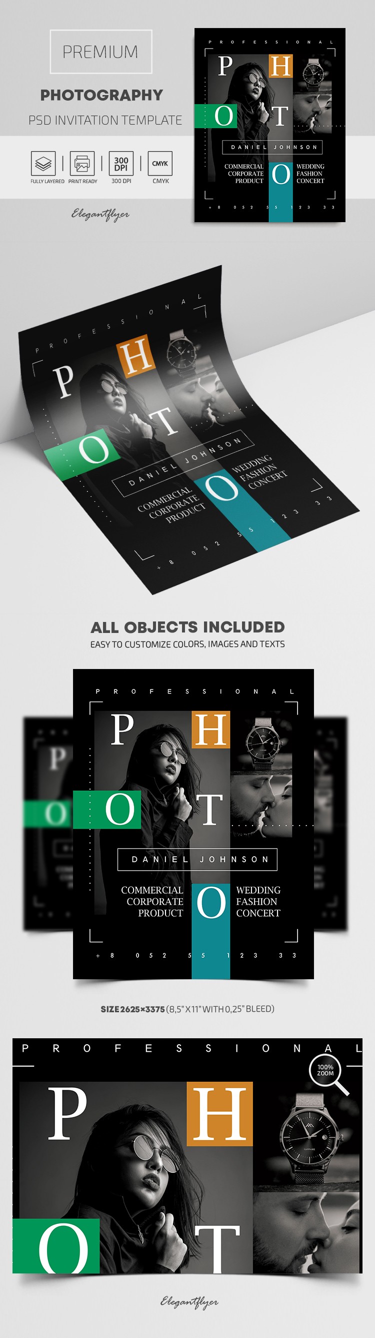 Zaproszenie na fotografię by ElegantFlyer Zaproszenie na fotografię by ElegantFlyer