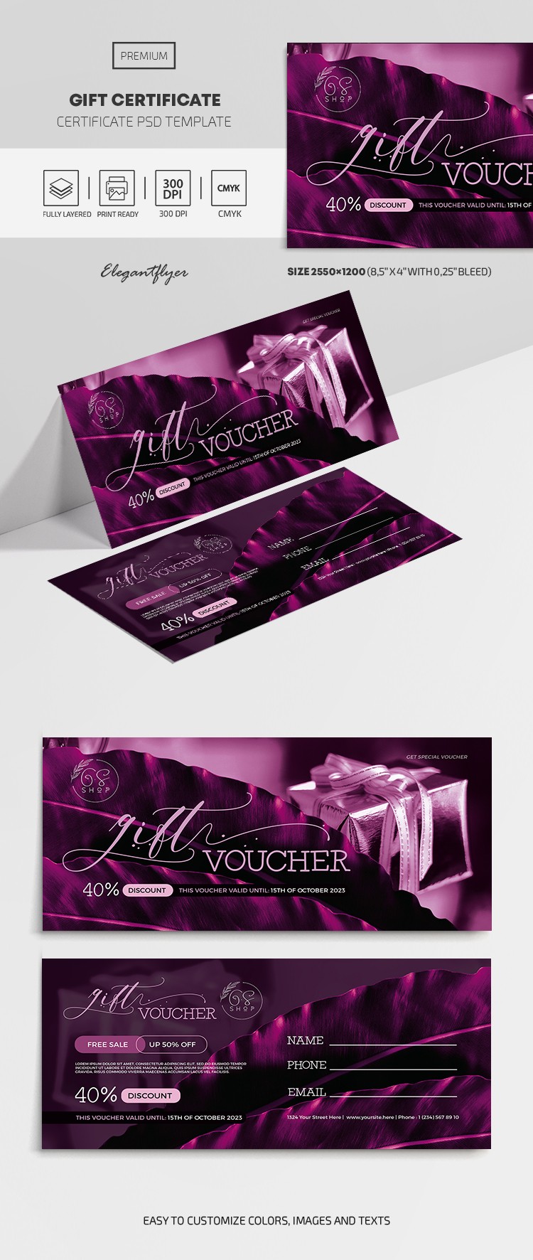 Bon upominkowy by ElegantFlyer Bon upominkowy by ElegantFlyer