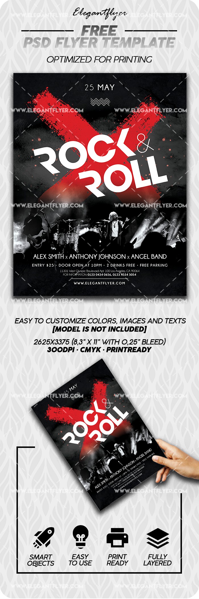 Notte di Rock'n'Roll by ElegantFlyer Notte di Rock'n'Roll by ElegantFlyer