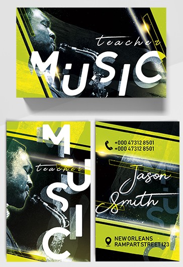 Music Teacher Business Card